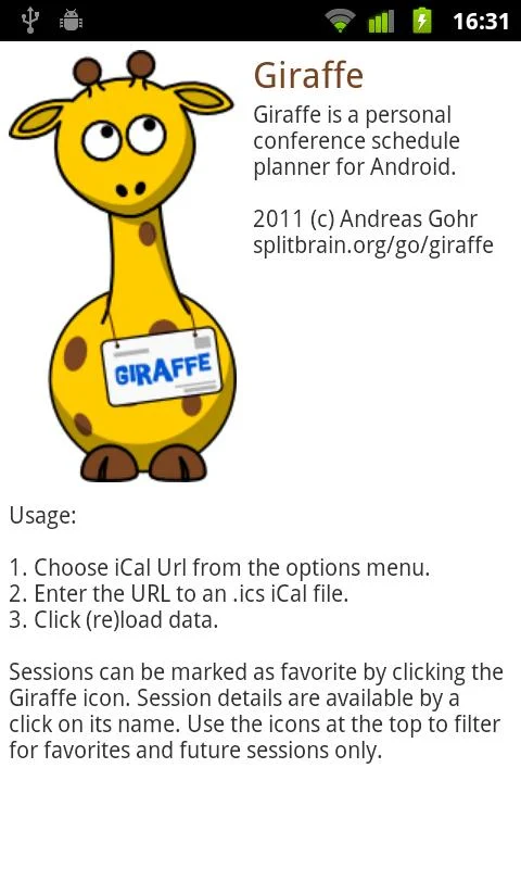    Giraffe- screenshot  