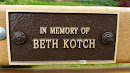 Kotch Memorial Bench