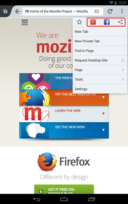 Firefox - screenshot