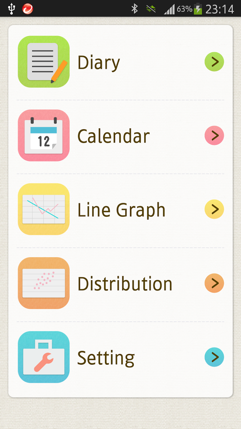 Blood Pressure Diary Pro Screen 3