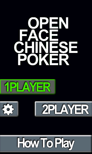 Open Face Chinese Poker