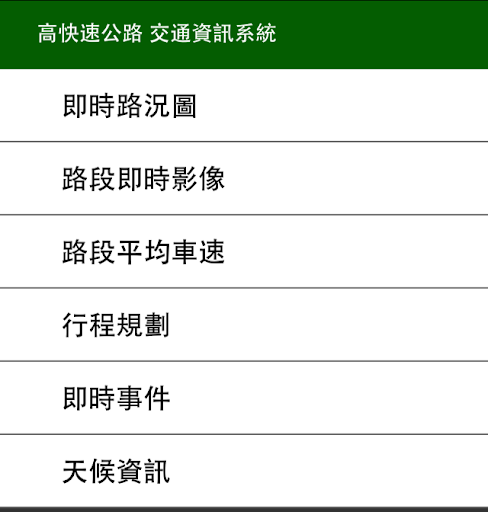 高速公路即時路況