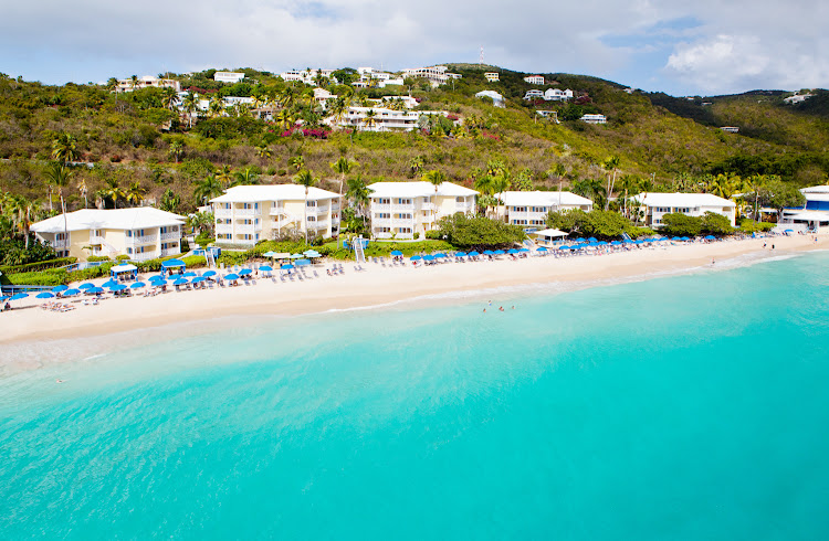 The Morning Star Resort and beach on St. Thomas, US Virgin Islands.