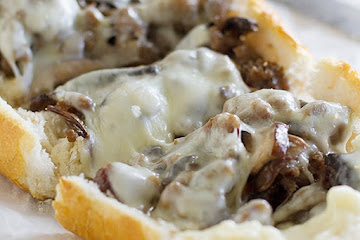 French Bread Pizza with Sausage and Portobello Mushrooms
