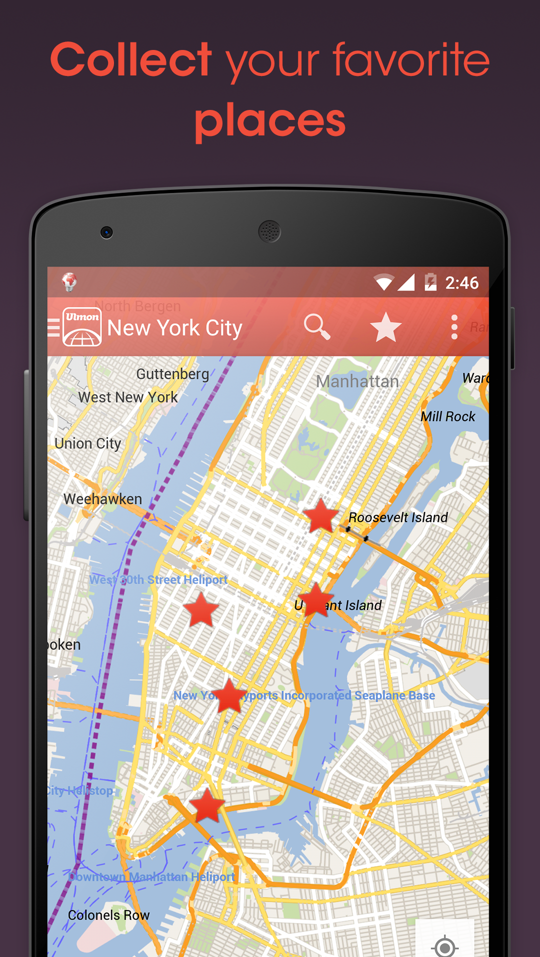 Android application CityMaps2Go  Offline Maps for Travel and Outdoors screenshort