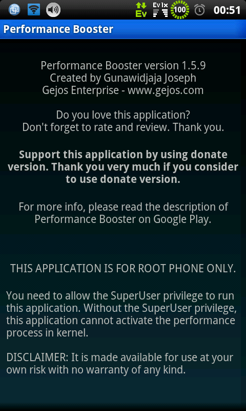 Performance Booster (root) - screenshot