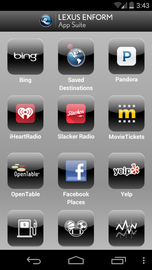 Lexus app store