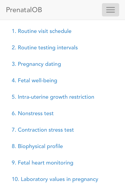 Android application OBNewborn (Brancel) screenshort