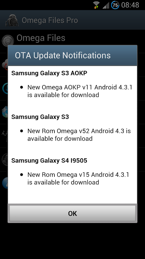 Omega Files Pro - screenshot