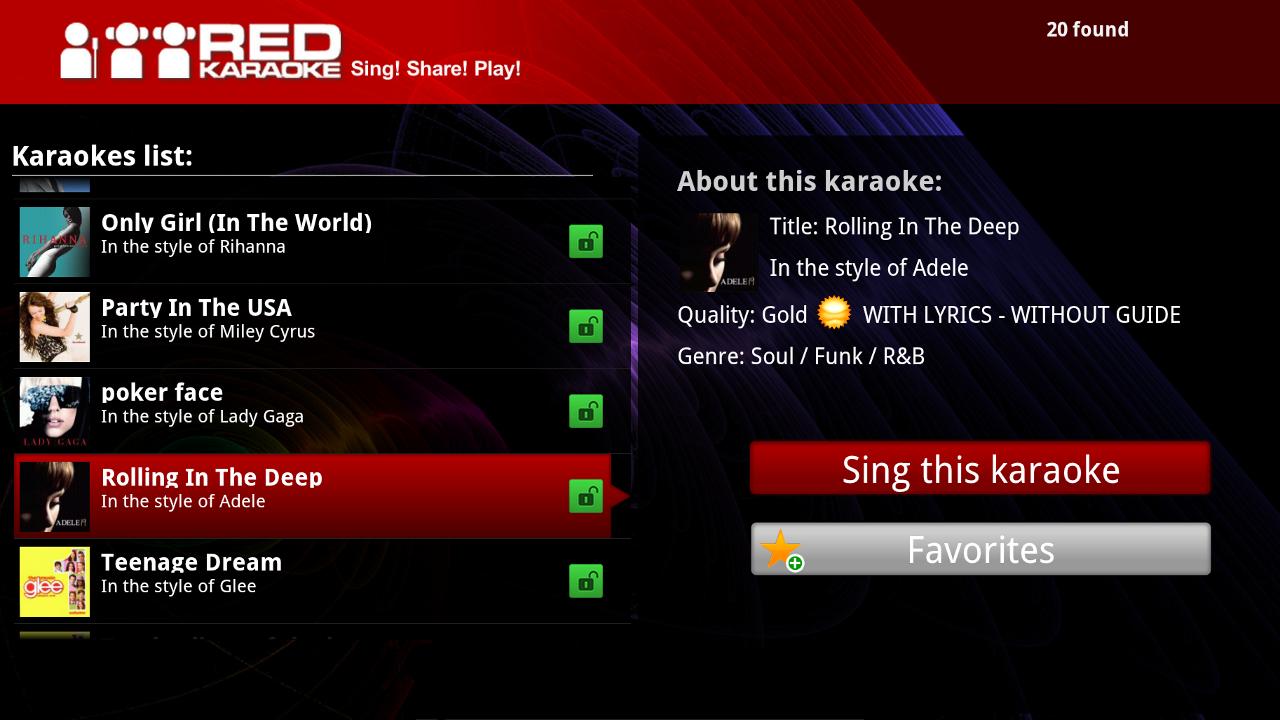Red Karaoke for Google TV Android Apps on Google Play