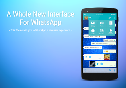 Whatsapp Flat Theme CM11