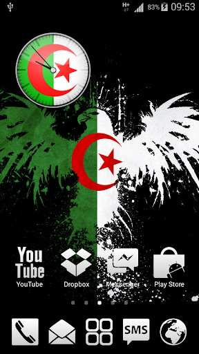 Algeria Analog HD Clock Widget