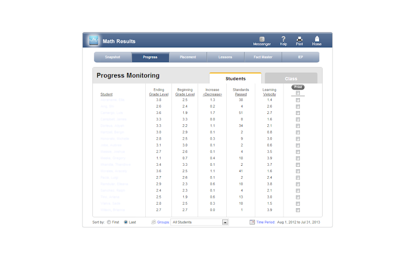 MobyMax - Math and Reading Screen 3