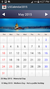 Download US Calendar 2015 APK for Android