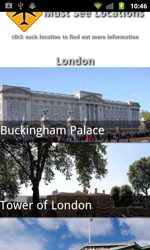 UK Travel Guide Screen 3
