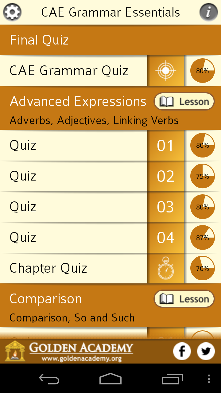 CAE Grammar Essentials Screen 2