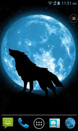 Moon Wolf live wallpaper