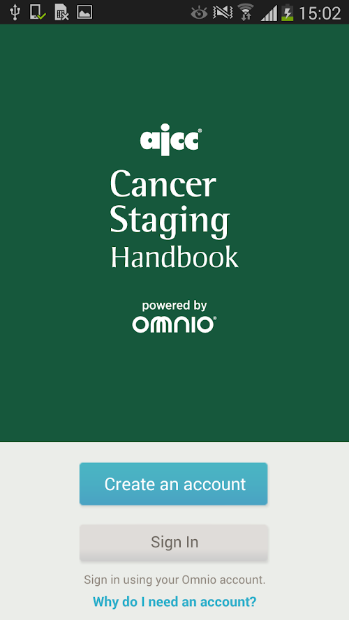 Android application AJCC Cancer Staging Handbook screenshort