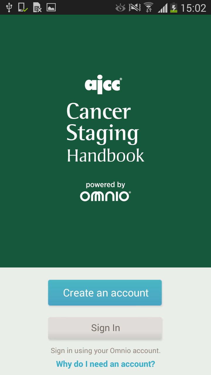 AJCC Cancer Staging Handbook Screen 1