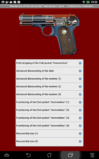 Mechanical of the Colt 1903-08