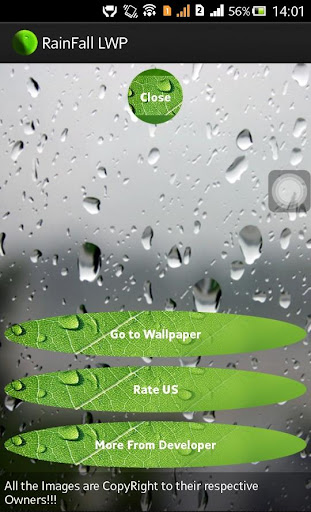 Rainfall Live Wallpaper