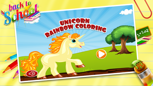 Unicorn Rainbow Coloring