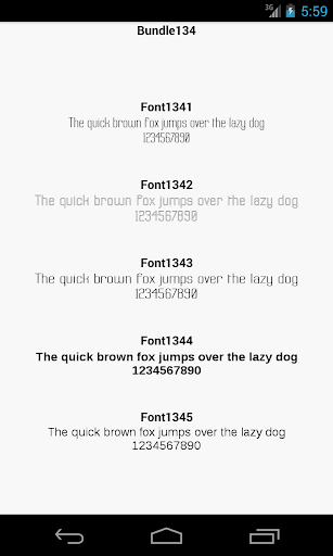 Fonts for FlipFont 134