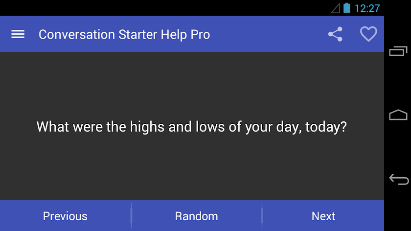 Conversation Starter Help Pro Screen 3
