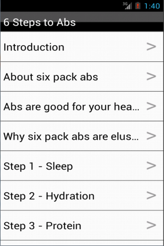 6 Steps to Six Pack Abs