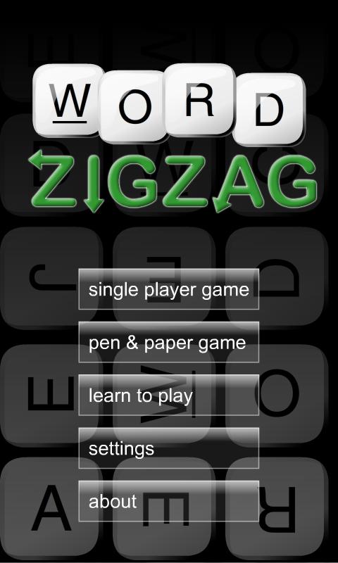 Word ZigZag Screen 1