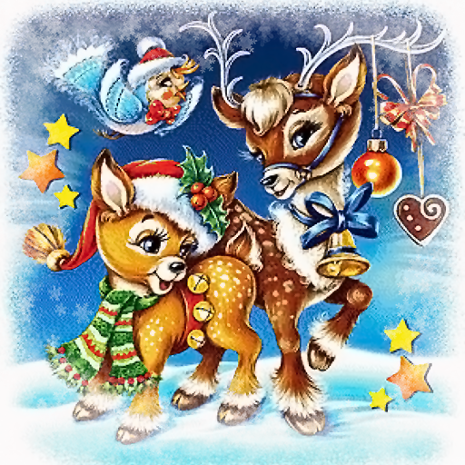 Santa Deer Rudolph LWP LOGO-APP點子