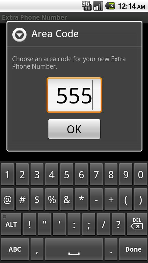 Extra Phone Number Screen 3