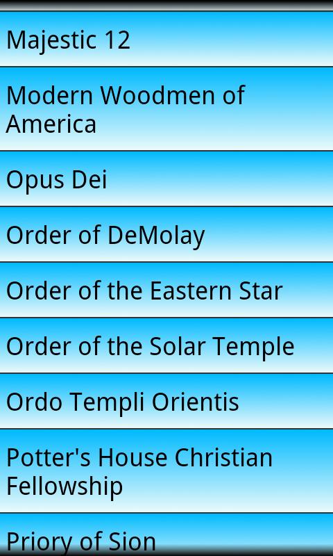 Secret Societies and Cults Screen 2