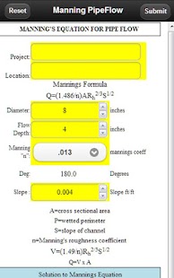 Manning PipeFlow Screenshots 1