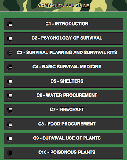 Army Survival Guide