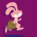 Trowing Easter eggs Bunny Live logo