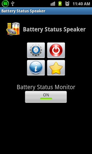 Battery Status Speaker