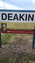 Alfred Deakin Historical Sign