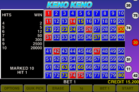 Free keno play keno only