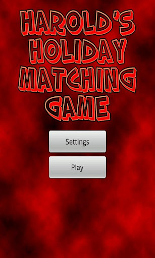 Harold's Holiday Matching Game