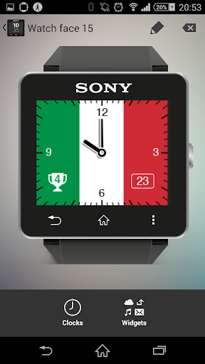 Watchface Italy Sony SW2