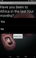 Captura de pantalla de Ebola Virus Tester APK #1