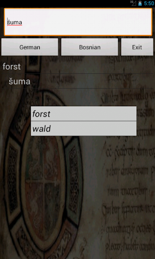 German Bosnian Dictionary
