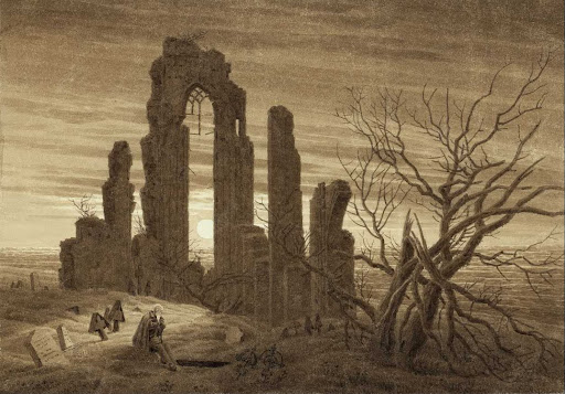 Winter – Night – Old Age and Death (from the times of day and ages of man cycle of 1803)