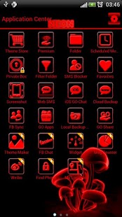 How to download Red neon GO SMS Pro theme patch 1.02 apk for pc
