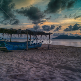 BOATS WITH SUNSET by Muhammad Ghifan  Arselan - Landscapes Sunsets & Sunrises