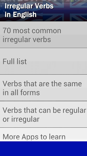 English Irregular Verbs