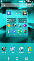 Polygons Teal Xperien Theme poster 7