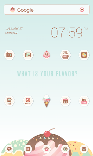 ice cream lover dodol theme