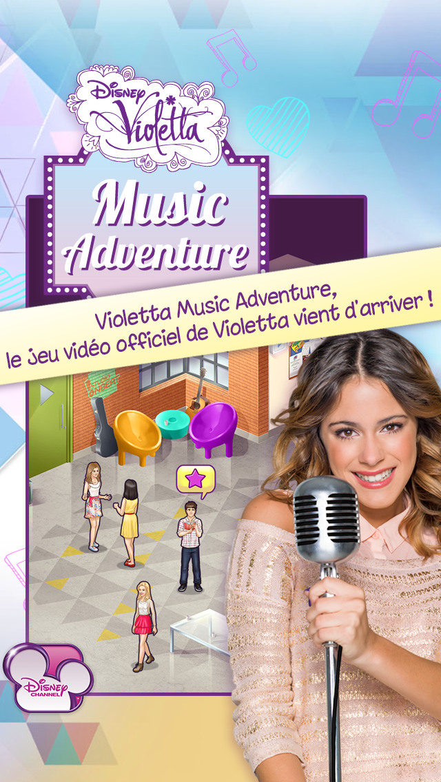 Android application Violetta Music Adventure screenshort